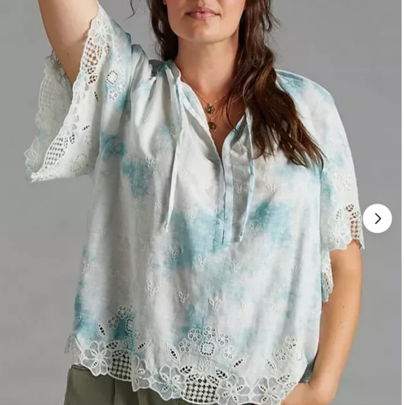 🩵Anthropologie Olivia top size large NWOT - Picture 2 of 12